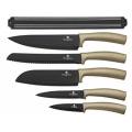 **Berlinger Haus 6-Piece Knife Set with Magnetic Hanger - Carbon BH-2398