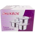 6 Piece High Quality 18/10 Stainless Steel Stock Pot Cookware Set