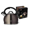 Berlinger Haus 3L Stainless Steel Whistling Kettle - Carbon Metallic,BH-1789