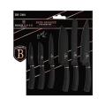 Berlinger Haus 6-Piece Marble Coating Knife Set - Black Rose,BH-2414