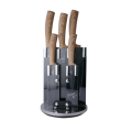 Berlinger Haus 6-Piece Forest Line Knife Set with Stand - Light Brown, BH-2531