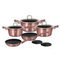 Berlinger Haus 'i-Rose Edition' 10-Piece Marble Coating Cookware Set - BH-6043