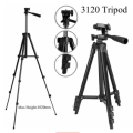 Tripod Stand 4-section Lightweight Portable Aluminum - Black