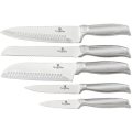 Berlinger Haus BH-2283 6 pcs knife set with stand, carbon-silver, Kikoza Collection
