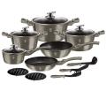 Berlinger Haus 15 Piece Marble Coating Cookware Set - Carbon Metallic,BH-1223N