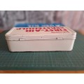 Vintage Johnson & Johnson tin first aid kit Advertising