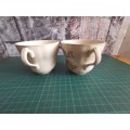Porcelain tea cups x2