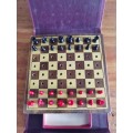 Vintage Drueke chess set miniature wood