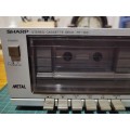 Vintage Sharp RT-100 cassette player stereo in working order