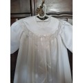 Vintage /Antique satin and lace baptism dress long sleeve