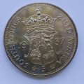 Crazy R1 Start! 1937 5-Shillings Crown *Super Rare!* Only 550 Made. Mint Condition (Silver)