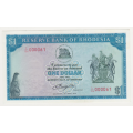 Rhodesia 1 Dollar 1978  Low serial number