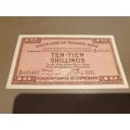 South African 10 shillings 1940