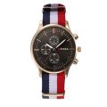 2016 Luxury Brand Rose Gold Nylon Strap Watches 40 mm Men Wristwatches Fashion Quartz watch Relogio