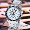 Stainless Steel Strap Mens Quartz Watch Casual Wristwatch