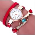 Eye Gemstone Luxury Womens Gold Bracelet Watch Quartz Various Colours