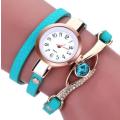 Eye Gemstone Luxury Womens Gold Bracelet Watch Quartz Various Colours