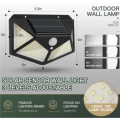 Solar Led Light Outdoor Outdoor Lighting Waterproof Street Lamp LED with PIR Motion Sensor LED