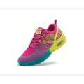 Colorful Knitted Chunky Sneakers for Women - Breathable Mesh Lace-Up Running Shoes UK4