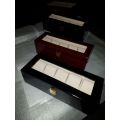 Luxury 5 Slots Black Wooden Watch box
