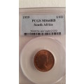 1959 quarter penny Farthing PCGS MS64 colour RB