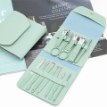 12-Piece Portable Manicure and Beauty Tools Nail Clipper Set with Folding Bag
