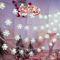 5 Meters LED White Snowflake Fairy Light Strip Hanging XMAS Decoration