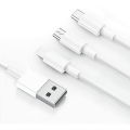 Usb Multi-Head Fast Charger/Adapter With 3-In-1 Multi-Function Data Cable
