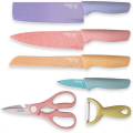 6-Piece Colorful Knife Set Made Of Non-Stick Wheat Straw