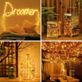 10M Solar LED Light Waterproof Copper Wire Fairy Lights Christmas Decoration Outdoor Garden Fairy St