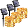 10M Solar LED Light Waterproof Copper Wire Fairy Lights Christmas Decoration Outdoor Garden Fairy St