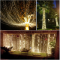 10M Solar LED Light Waterproof Copper Wire Fairy Lights Christmas Decoration Outdoor Garden Fairy St