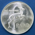 South Africa Silver Rand "South" 1967. B/Unc.
