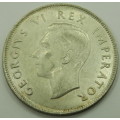 1944 South African 2 and a Half Shillings / B.UNC