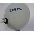 60cm Satellite Dish + LNB Set 10m cable 2 RF Connectors Dstv and OVHD