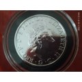 2017 2 OZ SILVER GB RED DRAGON OF WALES...`QUEEN`S BEASTS SERIES`