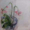 FABULOUS ORIGINAL BY WELL KNOWN KZN ARTIST FRANCOISE CHEYNE - ABSTRACT ORCHIDS