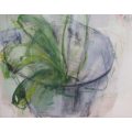 FABULOUS ORIGINAL BY WELL KNOWN KZN ARTIST FRANCOISE CHEYNE - ABSTRACT ORCHIDS