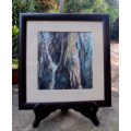 ABSTRACT ORIGINAL SKETCH - `FOREST` FABULOUS SOPHISTICATED PIECE, WELL FRAMED READY TO HANG.