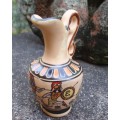Greek hand painted miniature jug. Signed by the artist. Perfectly painted in miniature scale.