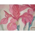 VINTAGE - MARGE MAGGS.  FABULOUS LARGE OIL PAINTING OF IRISES BY WELL KNOWN LISTED ARTIST!