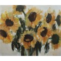 Original Nicole Pletts - well known for her fabulous flowers! Lovely large  painting.