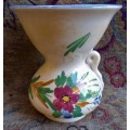 Vintage hand painted vase - charming cottagey piece.