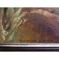 A beautiful pair of original Daphne Welch oil paintings, gorgeous impressionist art well framed.