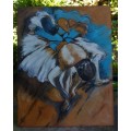 Ballerina - Gorgeous Degas style ballet painting. Signed L.Woodgate. Lovely impressionist piece.