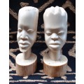 African bone carvings - beautiful ethnic works of art. Price is for both.