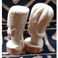 African bone carvings - beautiful ethnic works of art. Price is for both.