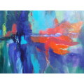 Original Arlene McDade - Abstract  `Paradise Reflections,` well below gallery price!