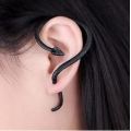 JT - New Snake Earring Ear Cuff 1.5" Over Ear Hook - Black