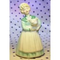 Vintage Royal Doulton Figurine Stayed at Home HN 2207 Woman Holding Pig